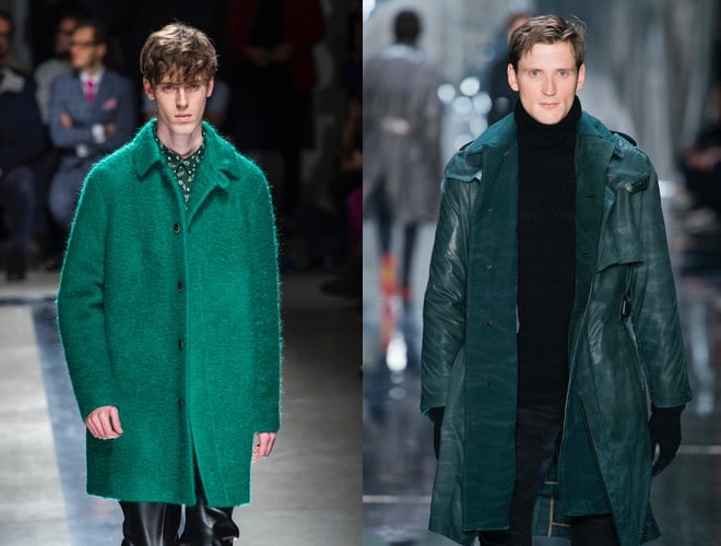 Uomo cappotto verde inverno 2016