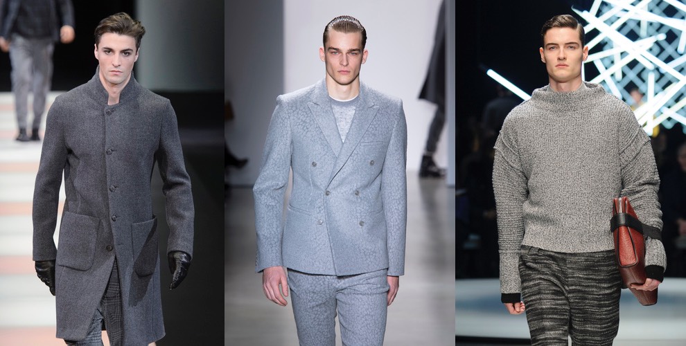 moda uomo vestiti grigi inverno 2015-2016