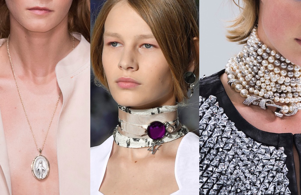 MILAKOO Collana Girocollo In Pelle Gotica Con Cuore E Catene - Regolabile Per Donne E Ragazze