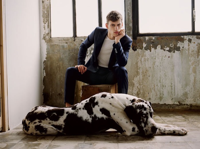 Mango abito blu uomo catalogo estate 2017