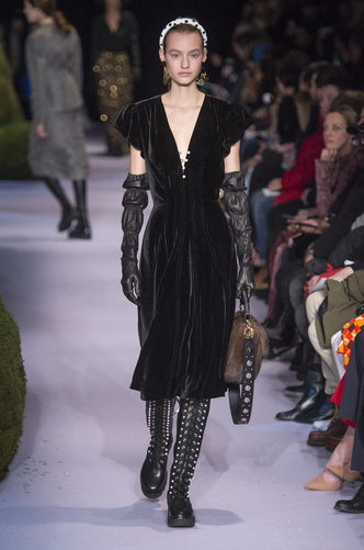 Altuzarra abito nero donna inverno 2017
