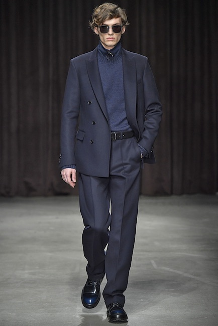 boss uomo abito blu inverno