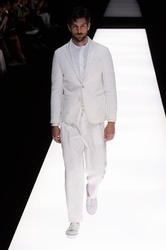 Giorgio Armani abito bianco estivo 2018