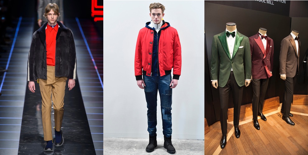 colori abbigliamento maschile inverno 2017