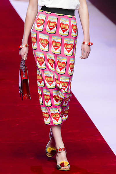 dolce gabbana gonna lunga 2018