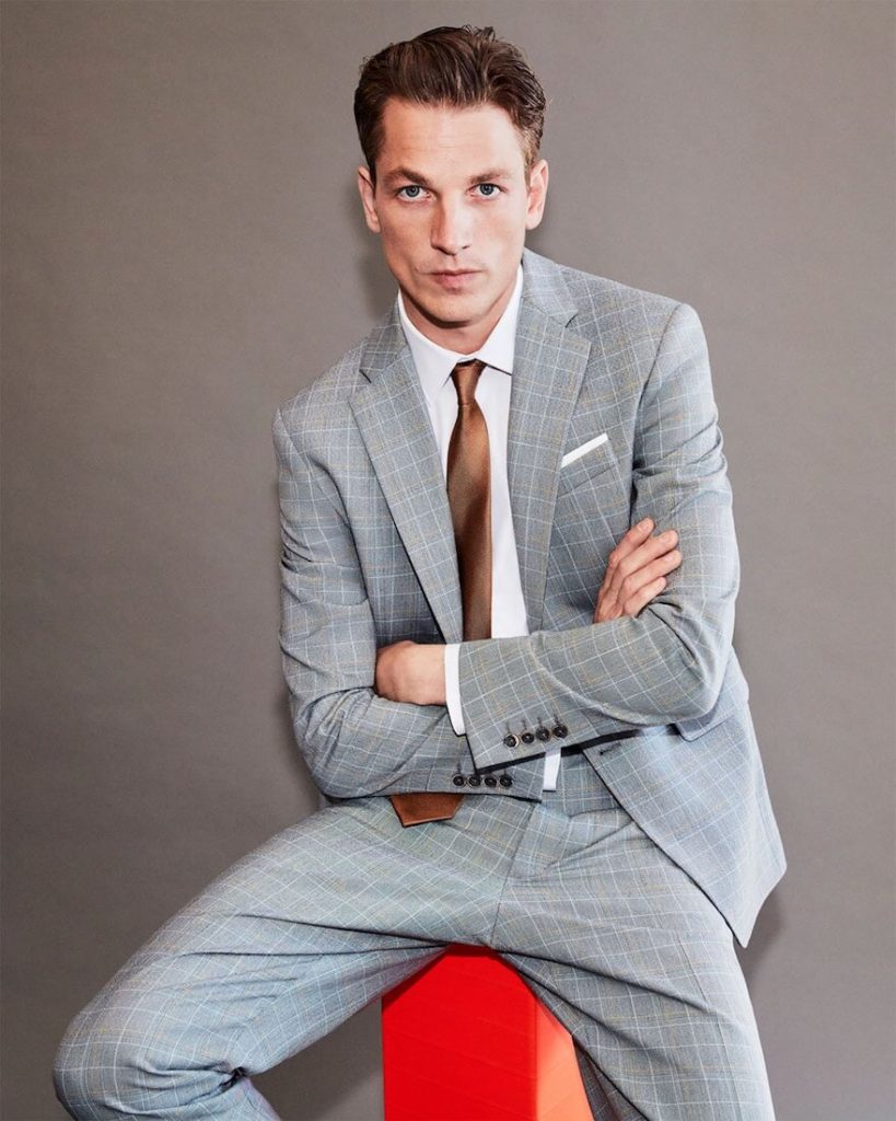 Abito Uomo Completo Elegante Slim Fit - Giacca Due Bottoni E Pantalone, Tessuto Qualità Per Ufficio E Cerimonie